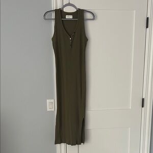 Banana Republic Olive Midi Dress